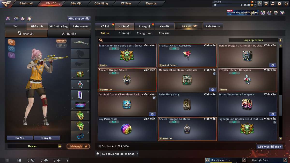 shop acc cf uy tin gia re